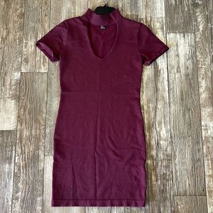 Forever 21 Maroon Sweater Dress, Medium